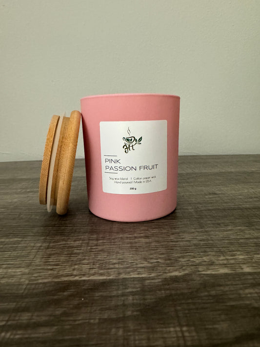 JHerbalTeas Pink Passion Fruit Candle